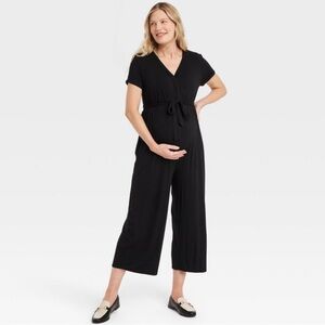 Isabel Maternity by Ingrid & Isabel Black Jumpsuit